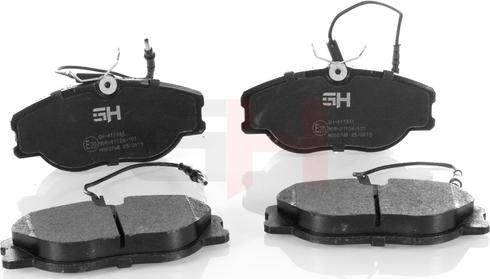 GH GH-411941 - Brake Pad Set, disc brake autospares.lv