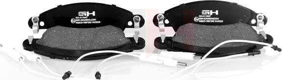 GH GH-411943 - Brake Pad Set, disc brake autospares.lv