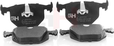 GH GH-411518 - Brake Pad Set, disc brake autospares.lv