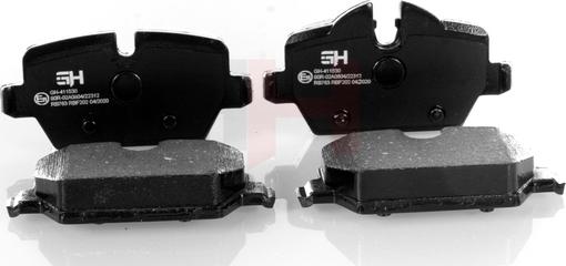GH GH-411530 - Brake Pad Set, disc brake autospares.lv