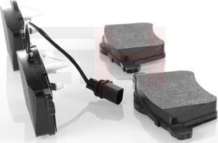 GH GH-411010 - Brake Pad Set, disc brake autospares.lv