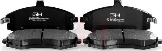 GH GH-411301 - Brake Pad Set, disc brake autospares.lv