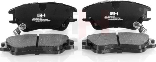 GH GH-411317 - Brake Pad Set, disc brake autospares.lv