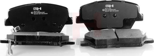 GH GH-411321 - Brake Pad Set, disc brake autospares.lv