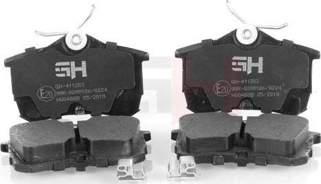 GH GH-411203 - Brake Pad Set, disc brake autospares.lv