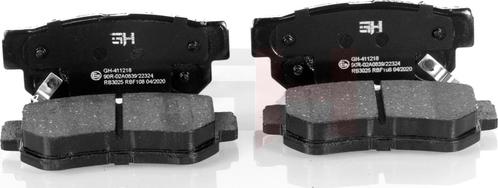 GH GH-411218 - Brake Pad Set, disc brake autospares.lv