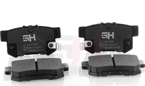GH GH-411223 - Brake Pad Set, disc brake autospares.lv