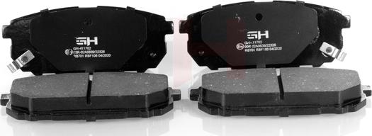 GH GH-411702 - Brake Pad Set, disc brake autospares.lv