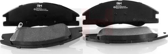 GH GH-411711 - Brake Pad Set, disc brake autospares.lv