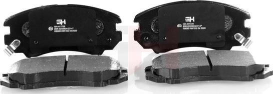 GH GH-411728 - Brake Pad Set, disc brake autospares.lv