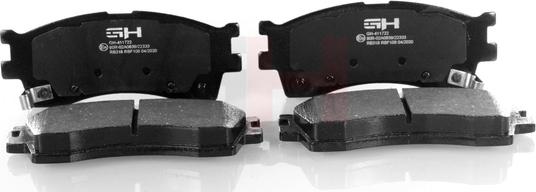 GH GH-411722 - Brake Pad Set, disc brake autospares.lv