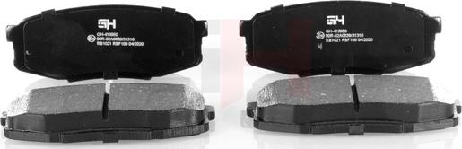 GH GH-413950 - Brake Pad Set, disc brake autospares.lv