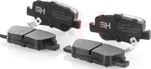 GH GH-413905 - Brake Pad Set, disc brake autospares.lv