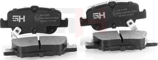 GH GH-413905 - Brake Pad Set, disc brake autospares.lv