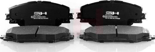 GH GH-413912 - Brake Pad Set, disc brake autospares.lv