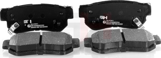 GH GH-413411 - Brake Pad Set, disc brake autospares.lv