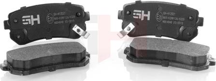 GH GH-413521 - Brake Pad Set, disc brake autospares.lv