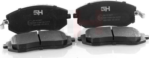 GH GH-413601 - Brake Pad Set, disc brake autospares.lv