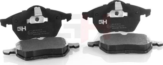 GH GH-413613 - Brake Pad Set, disc brake autospares.lv