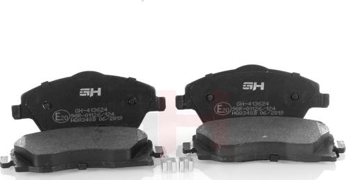 GH GH-413624 - Brake Pad Set, disc brake autospares.lv