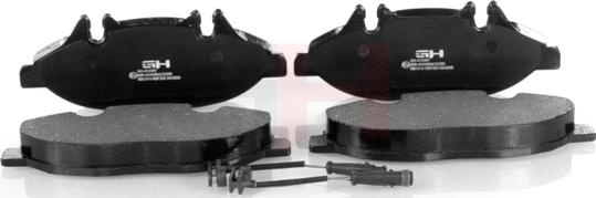 GH GH-413351 - Brake Pad Set, disc brake autospares.lv