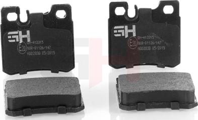 GH GH-413315 - Brake Pad Set, disc brake autospares.lv