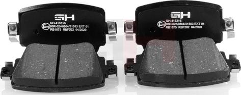 GH GH-413316 - Brake Pad Set, disc brake autospares.lv