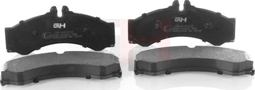 GH GH-413332 - Brake Pad Set, disc brake autospares.lv