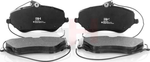 GH GH-413744 - Brake Pad Set, disc brake autospares.lv