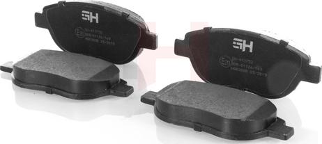 GH GH-413752 - Brake Pad Set, disc brake autospares.lv