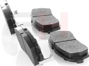 GH GH-412574 - Brake Pad Set, disc brake autospares.lv