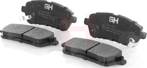 GH GH-412574 - Brake Pad Set, disc brake autospares.lv