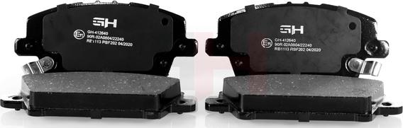 GH GH-412640 - Brake Pad Set, disc brake autospares.lv