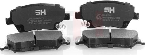 GH GH-412619 - Brake Pad Set, disc brake autospares.lv