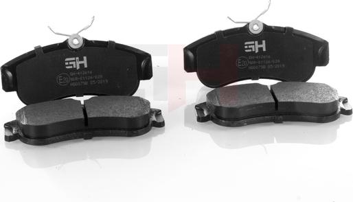 GH GH-412616 - Brake Pad Set, disc brake autospares.lv