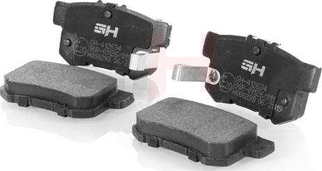 GH GH-412634 - Brake Pad Set, disc brake autospares.lv