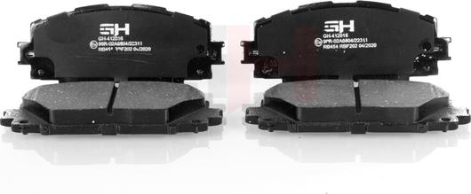 GH GH-412016 - Brake Pad Set, disc brake autospares.lv