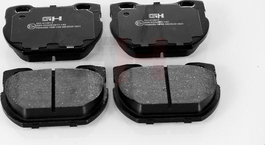 GH GH-412013 - Brake Pad Set, disc brake autospares.lv