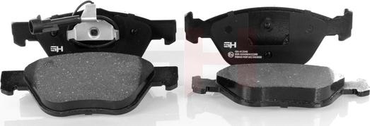GH GH-412340 - Brake Pad Set, disc brake autospares.lv