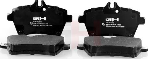 GH GH-412313 - Brake Pad Set, disc brake autospares.lv