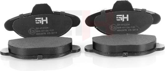 GH GH-412334 - Brake Pad Set, disc brake autospares.lv