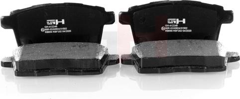 GH GH-412246 - Brake Pad Set, disc brake autospares.lv