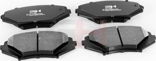 GH GH-412223 - Brake Pad Set, disc brake autospares.lv