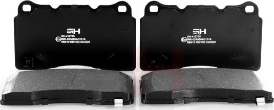 GH GH-412705 - Brake Pad Set, disc brake autospares.lv