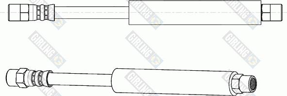 Girling 9001119 - Brake Hose autospares.lv