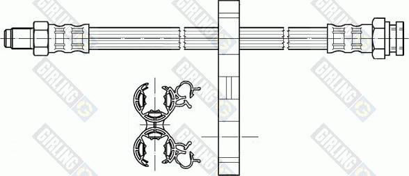 Girling 9002306 - Brake Hose autospares.lv