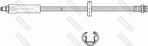 Girling 9002282 - Brake Hose autospares.lv