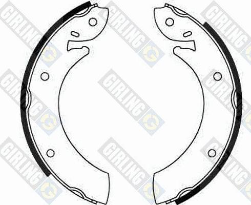 Girling 5160871 - Brake Shoe Set autospares.lv