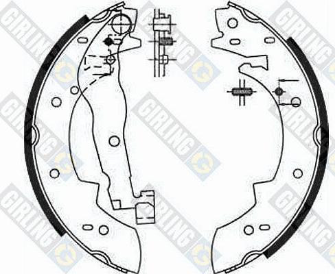 Girling 5161901 - Brake Shoe Set autospares.lv