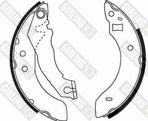 Girling 5161511 - Brake Shoe Set autospares.lv